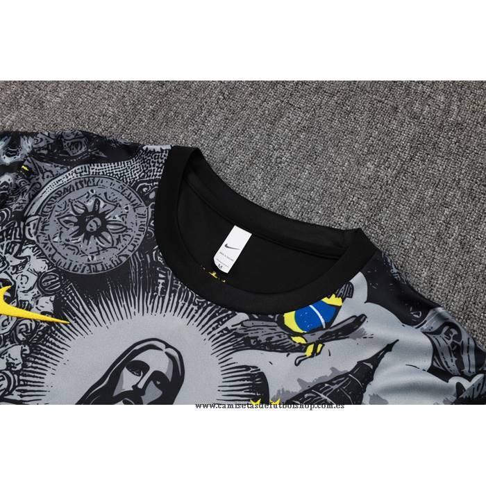 Chandal del Brasil Jesus 24-25 Manga Corta Negro - Pantalon Corto